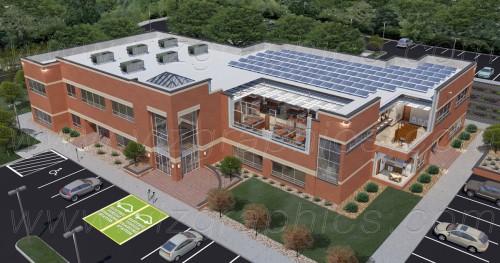 VIZ Graphics - Commercial Building Cutaway Rendering